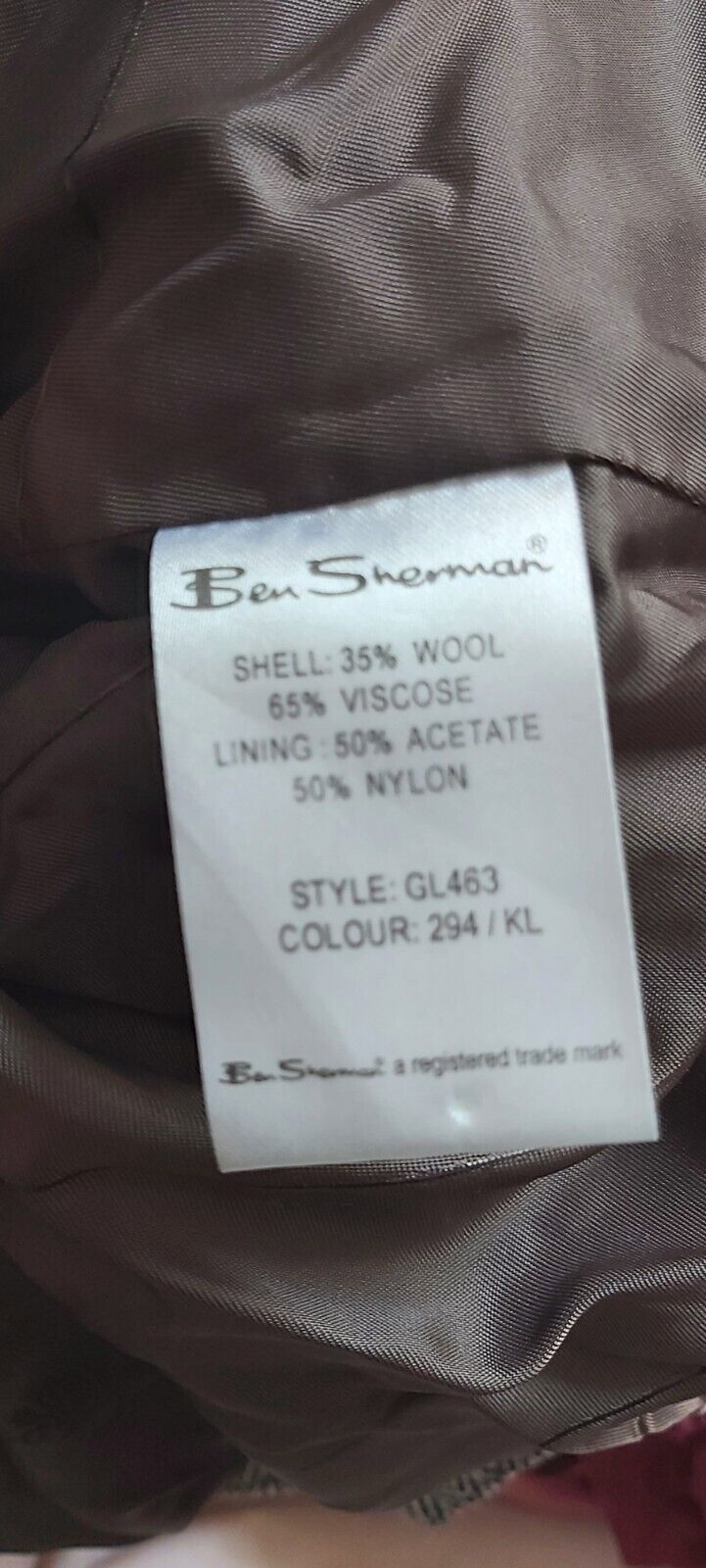 Ladies Ben sherman Tweed Jacket UK Size S