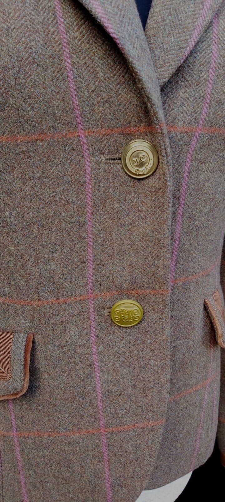 Joules Womens  Tweed 100% Hartwell Wool Blazer Jacket UK Size 10