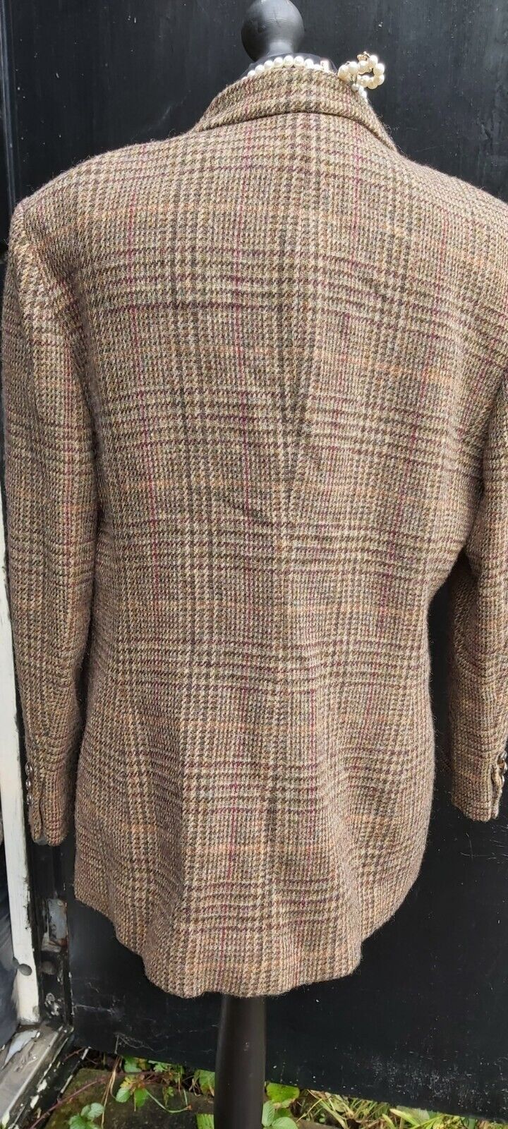 Ralph Lauren  Womens   Tweed 100% Wool Country Hacking Blazer Jacket UK  14