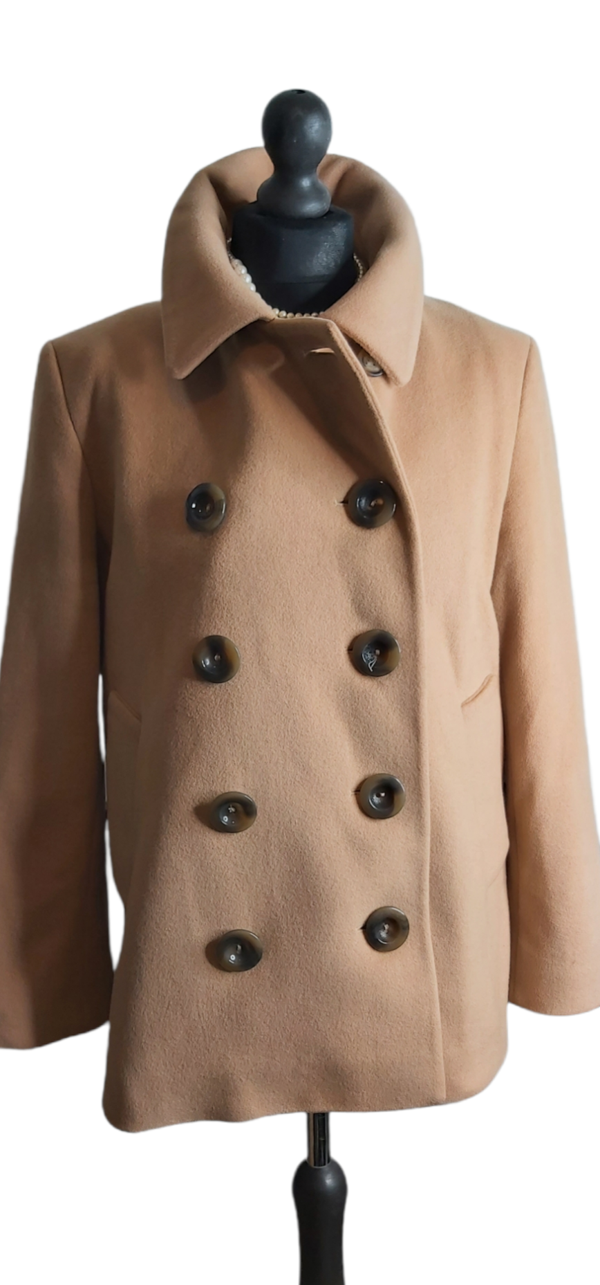 Ladies Hobbs Camel Double Breasted Coat UK size 10