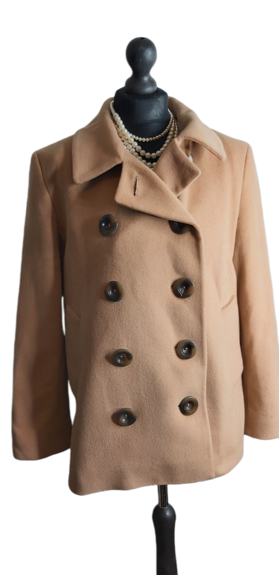 Ladies Hobbs Camel Double Breasted Coat UK size 10