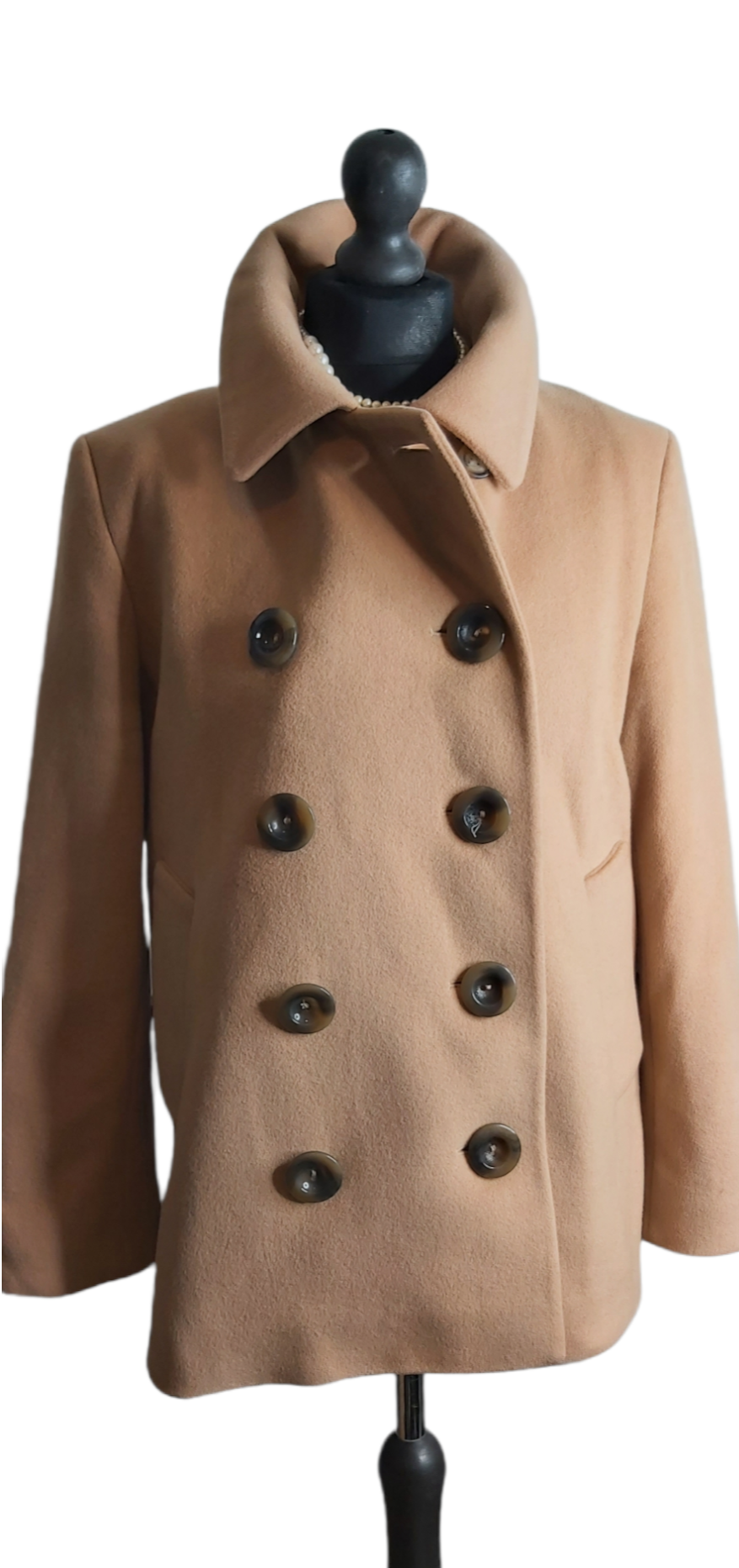 Ladies Hobbs Camel Double Breasted Coat UK size 10